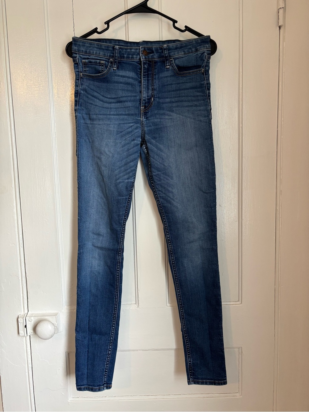 Hollister Women's Dark Blue Skinny Jeans
